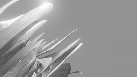 animación de diseño de movimiento de bucle 3d de forma de engranaje industrial futurista metálico brillante abstracto. animación 3d de bucle sin costuras 4k parte de un motor de alta tecnología. visualización de concepto de motor futurista giratorio.
