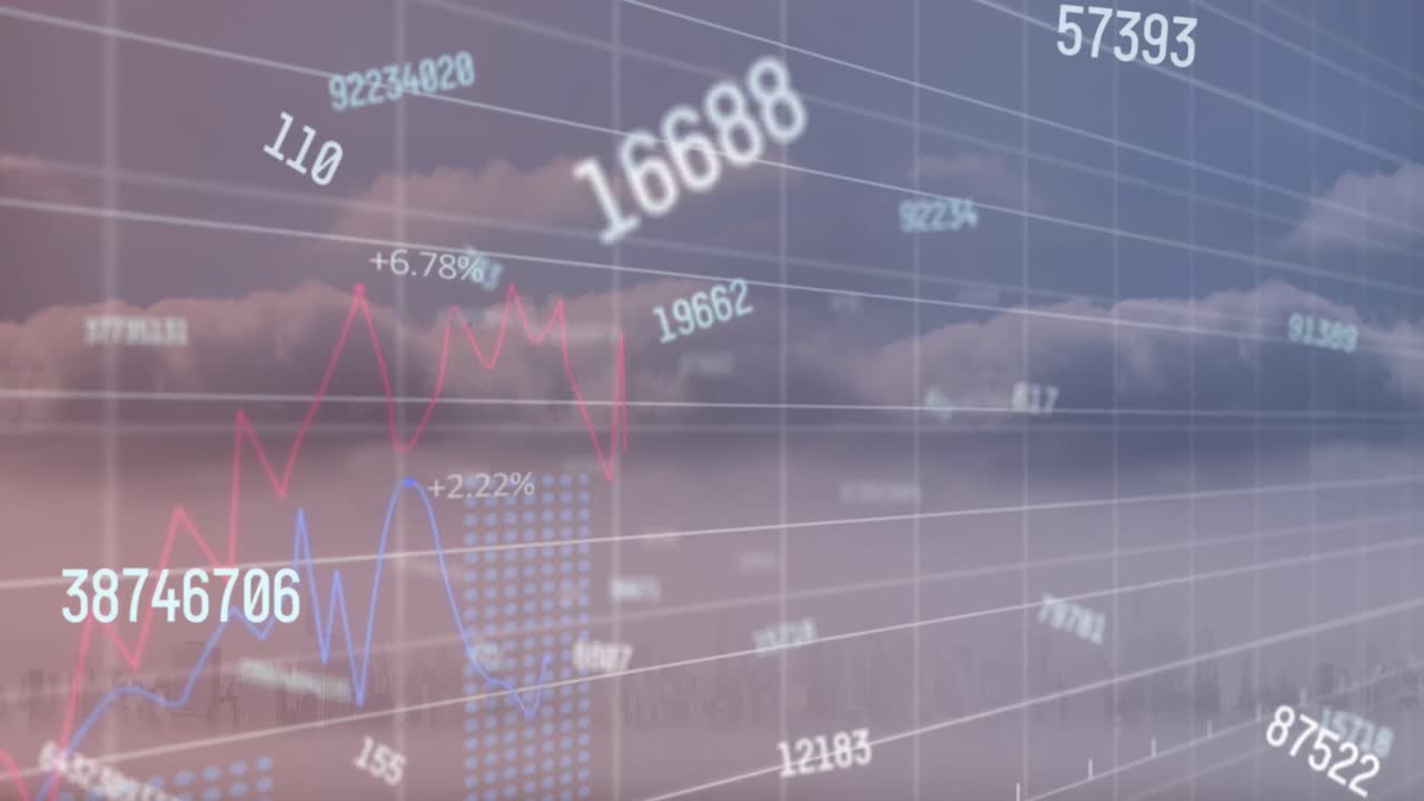 클라우드에서 금융 데이터 처리의 애니메이션