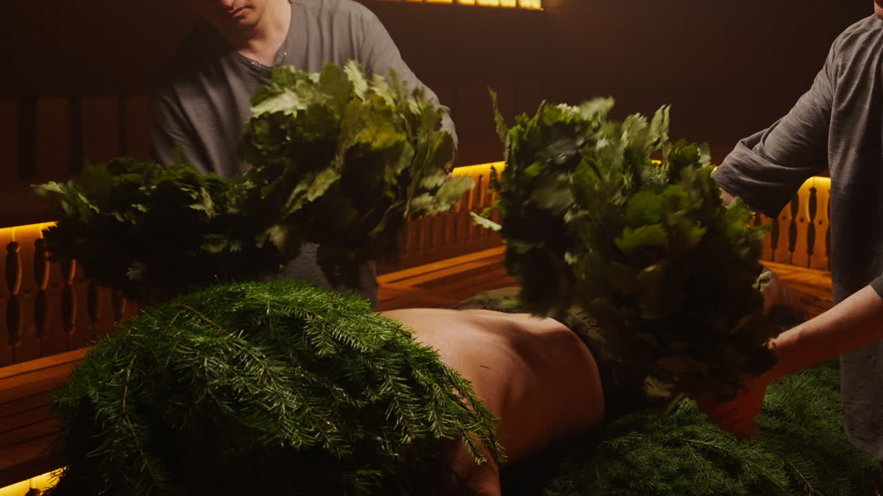 Traditional Russian Banya with Herbal Scrub