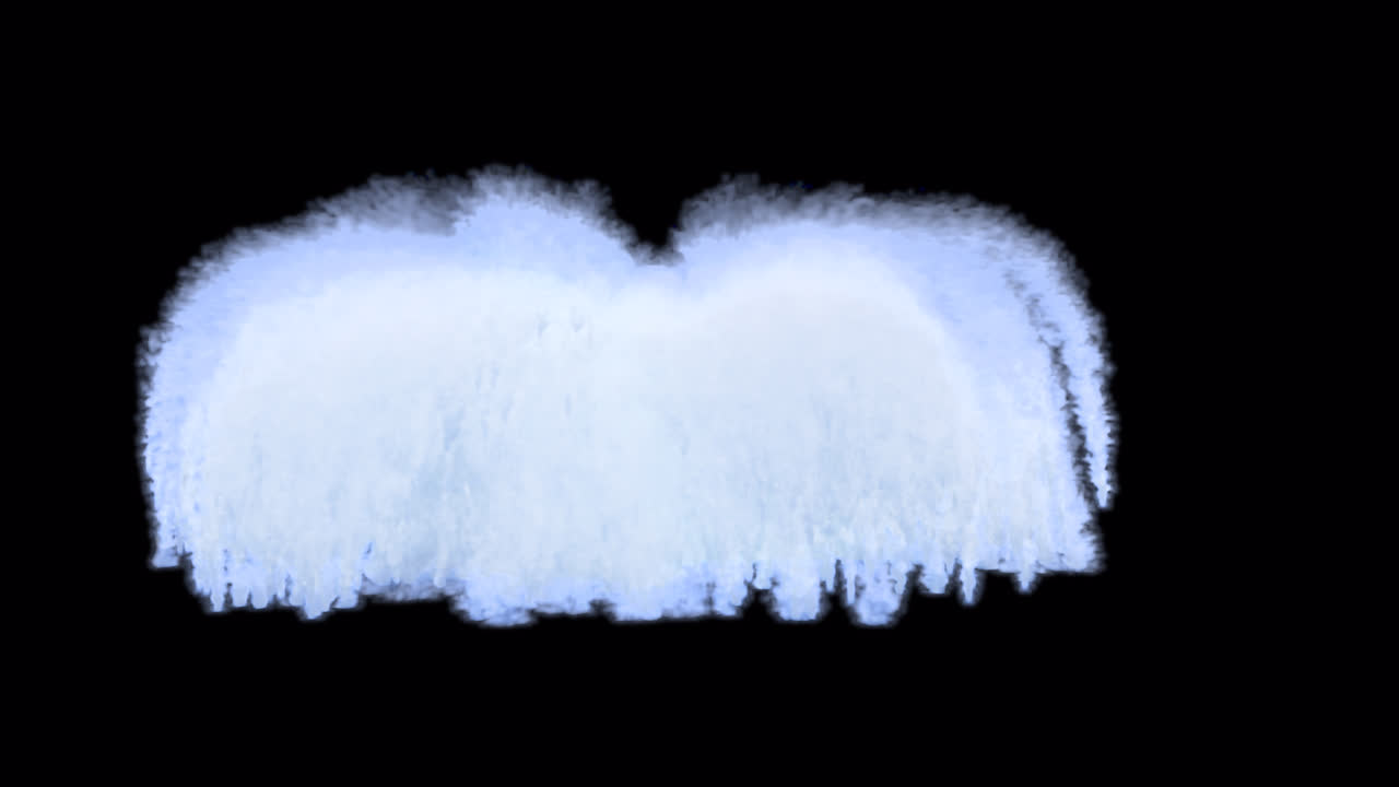 Water wings explosion on transparent background