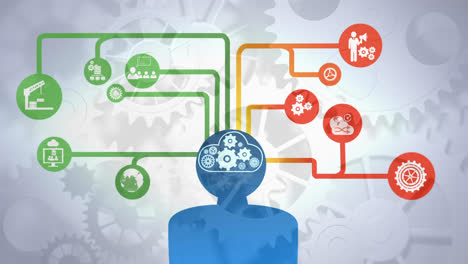 compuesto digital del cerebro humano