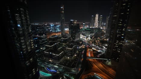 timelapse: night timelapse of the dubai mall