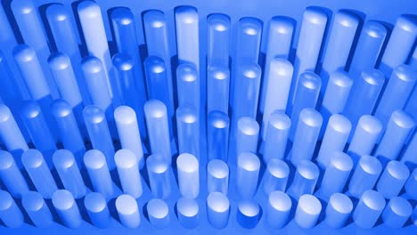 wiggling abstract columns as abstract looping background for analytical programs and news broadcasts. 3d geometric background as abstract infographics. visualization of statistical data in blue.