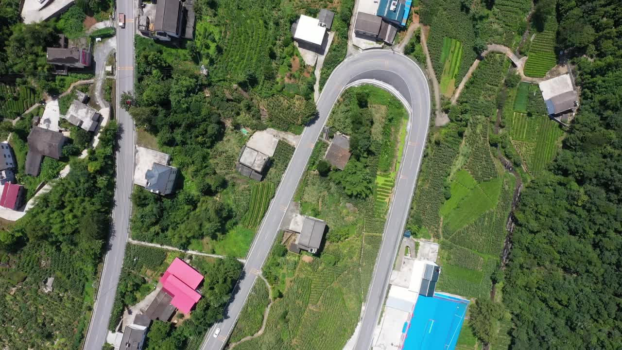 중국 허베이성에서 공중 촬영