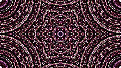 hermoso caleidoscopio abstracto que brilla, una luz radiante que regula los movimientos sutiles