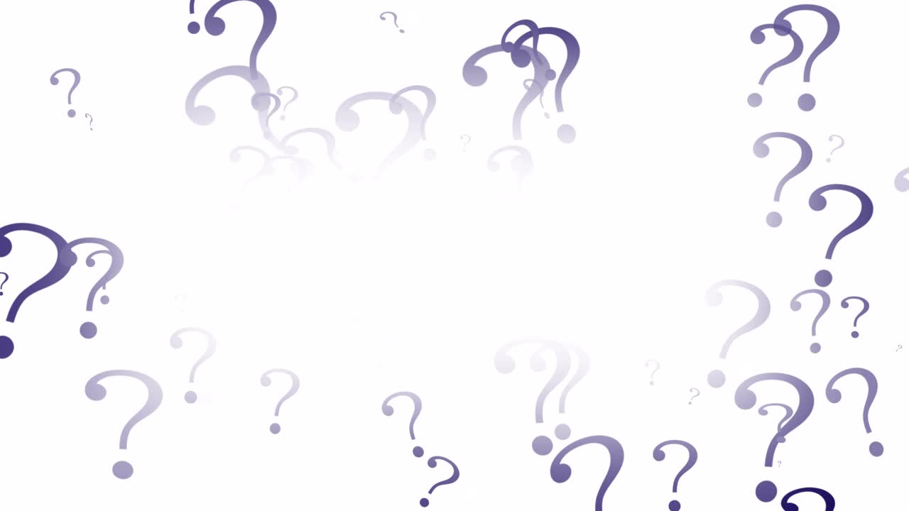 Question mark particle frame (transparent background)