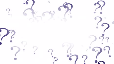 marco de partículas de signo de interrogación (fondo transparente)