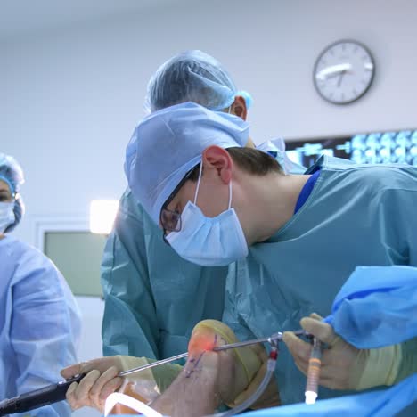team surgeon at work in operating room. modern equipment in operating room