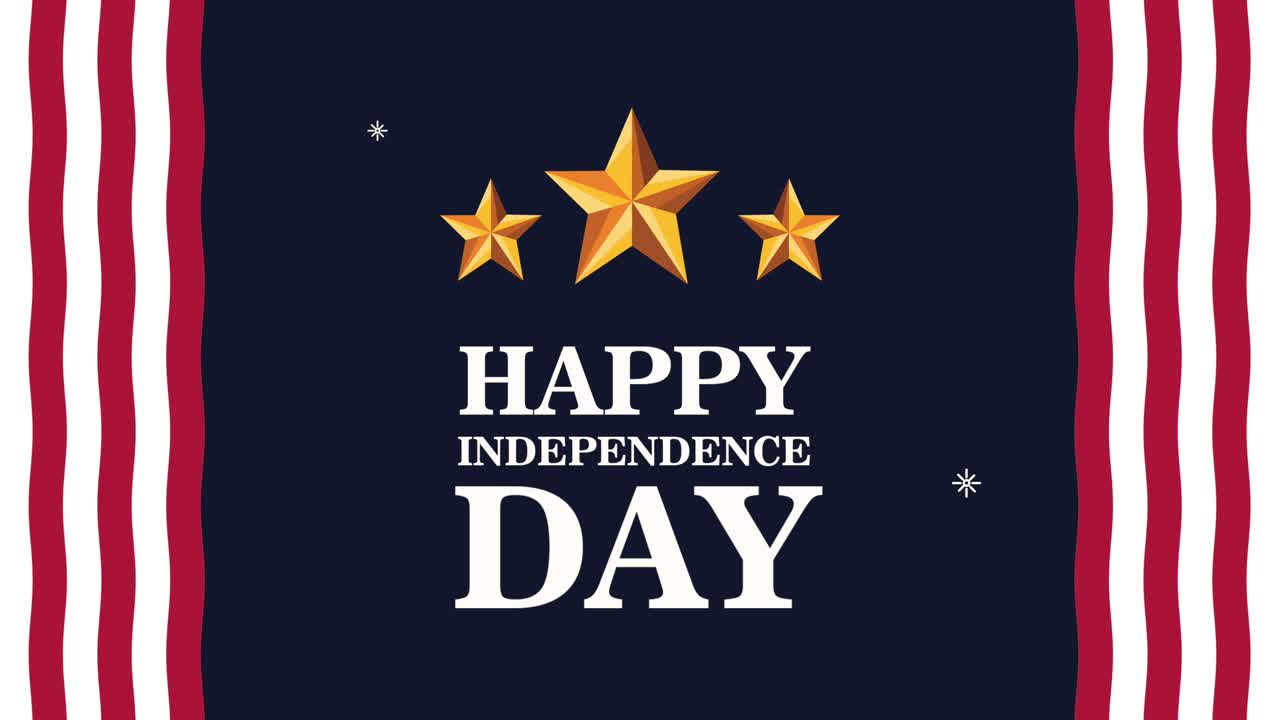 happy usa independence day lettering