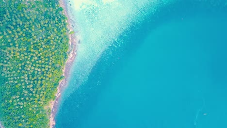 Drohne-Fliegt-Nach-Mae-Haad-Beach-Aerial-Koh-Ma-Drone-View-Tropical-Island-Destination-North-Koh-Phangan-Island-Golf-Von-Thailand