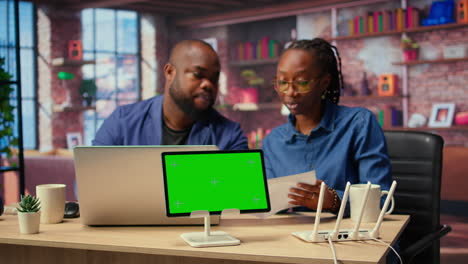 irritated people try to fix wi fi problem by rebooting modem next to copy space