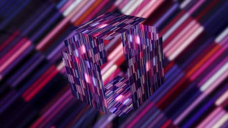 abstract colorful cube design