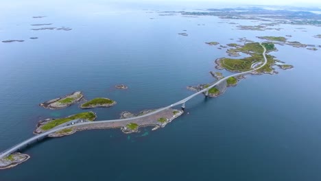 atlantic ocean road aerial footage norway