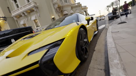 ferrari supercar in monaco city