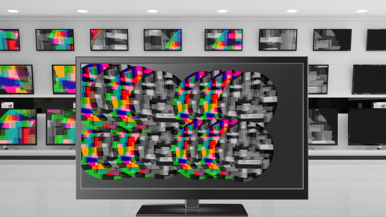 다채로운 정적과 함께 lcd 화면