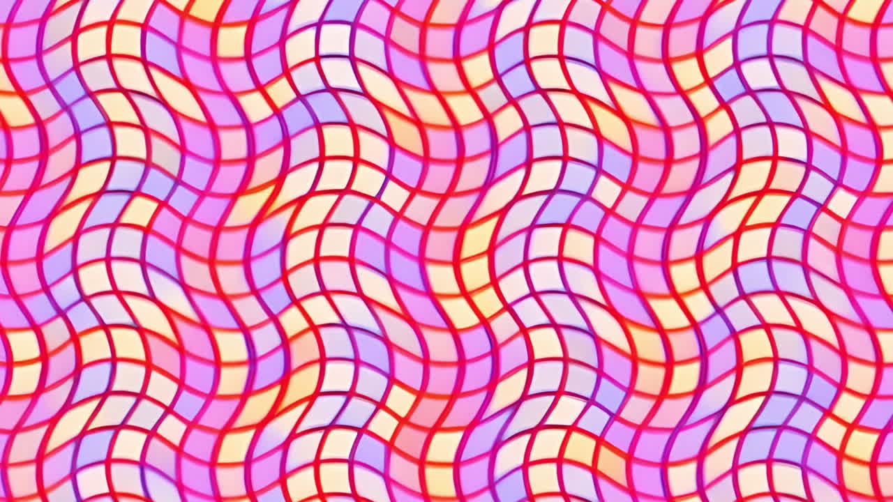 Colorful Wavy Mosaic Abstract Background