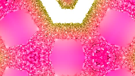fondo en bucle de estilo low poly abstracto. animación 3d sin costuras en 4k. colores de gradiente modernos. 3