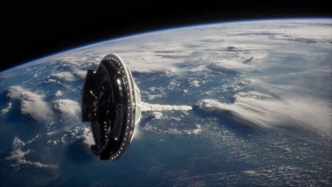 futuristic-Space-satellite-orbiting-the-earth