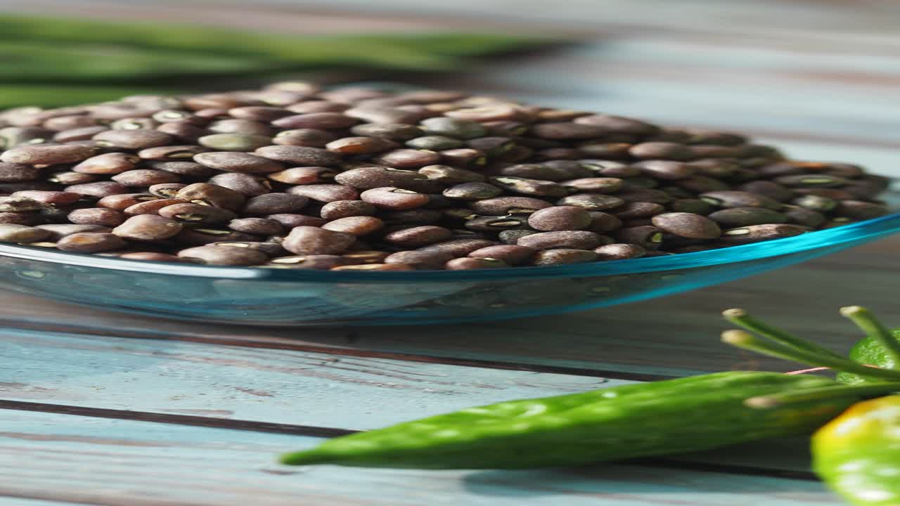 frijoles y verduras secas
