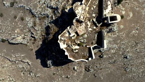 turkey castles: tumlu castle: a drone's historic perspective, majestic castle: aerial view from steep hill