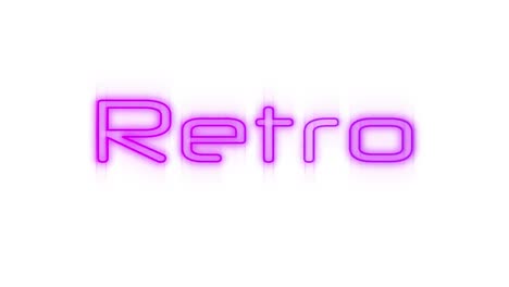 retro in pink neon