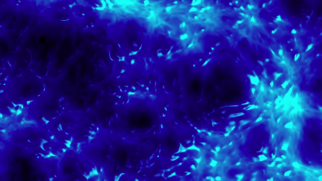 Sfondo Astratto di Energia Fluida Luminosa Blu e Ciano