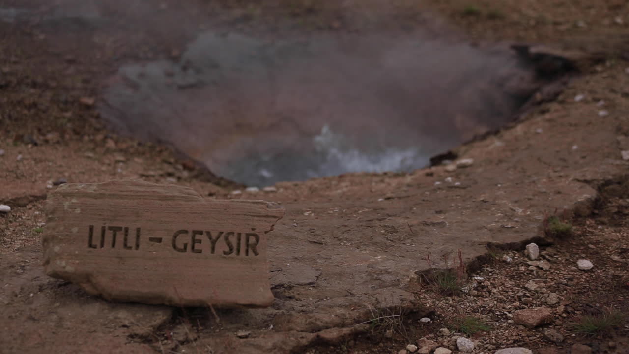 Litli-Geysir Geothermal Area in Iceland