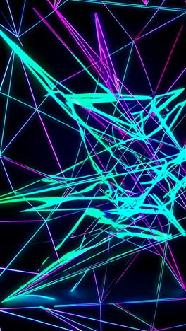abstract neon geometric lines