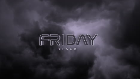 shadows and tones: dark monochrome black friday text on gradient