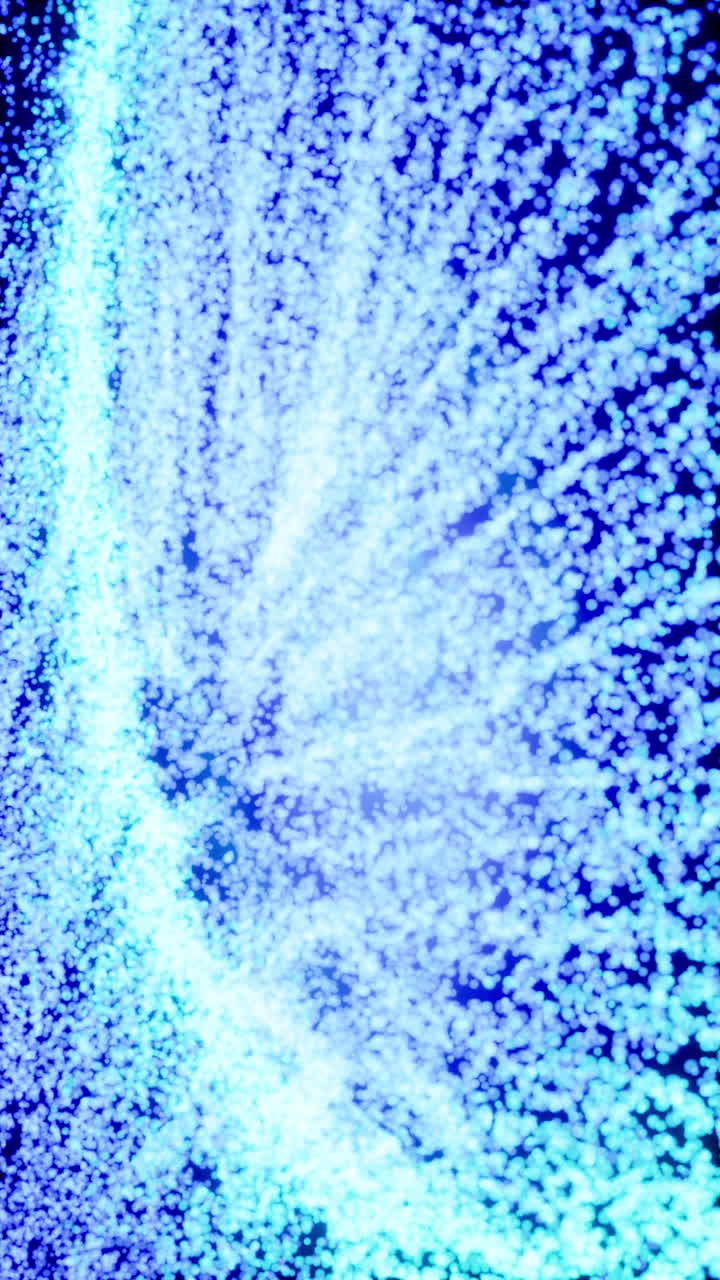luces azules abstractas y chispas de fondo