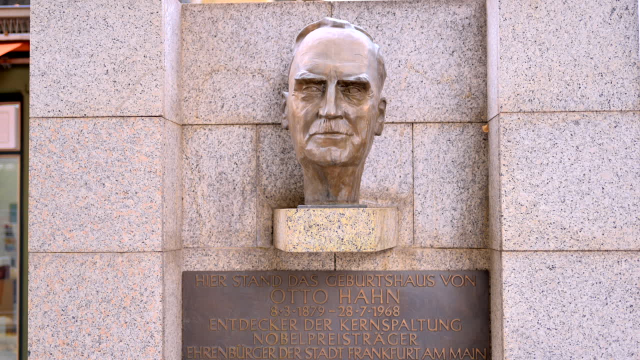 The Otto-Hahn-Memorial in Frankfurt am Main, Germany