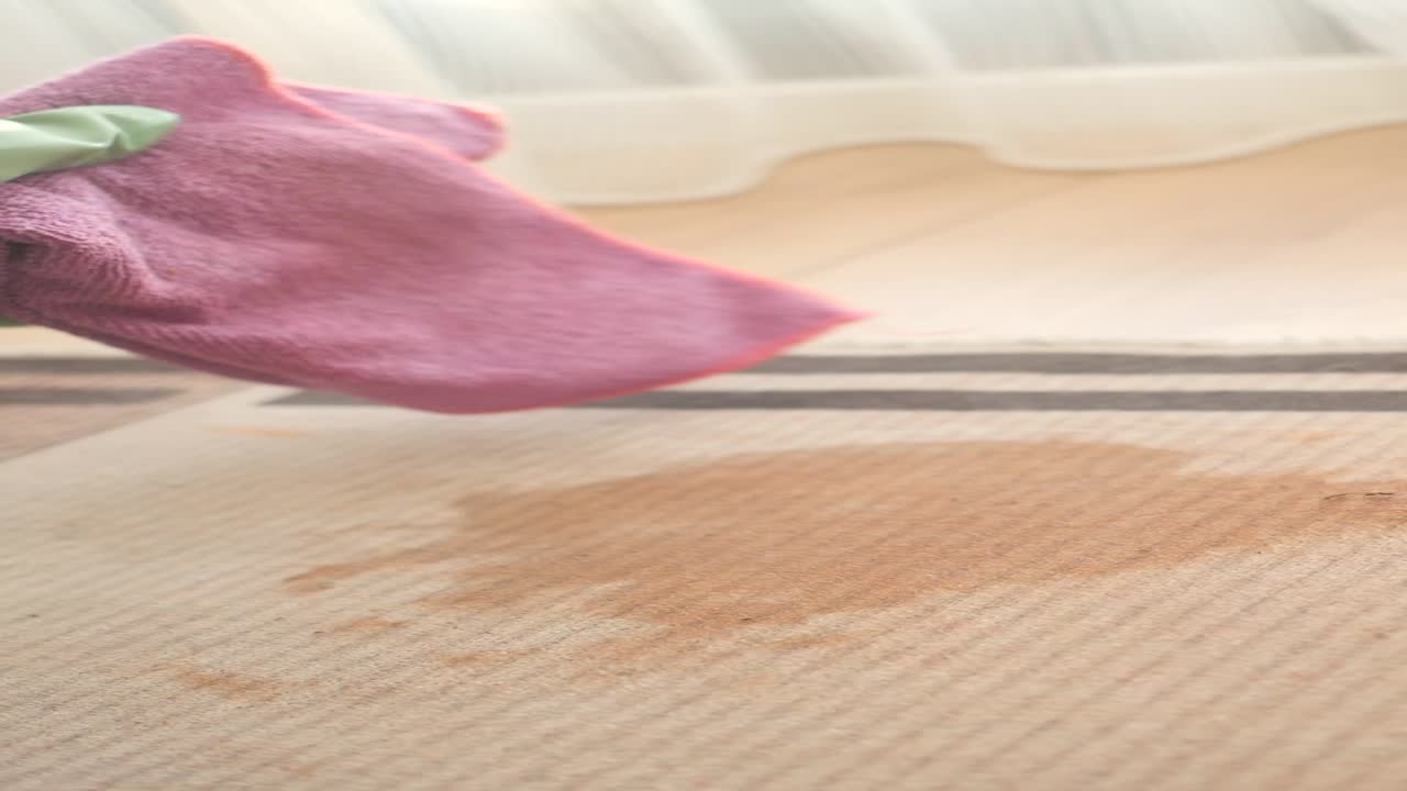 limpieza de una alfombra