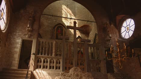 interior of jerusalem church in bruges, belgium