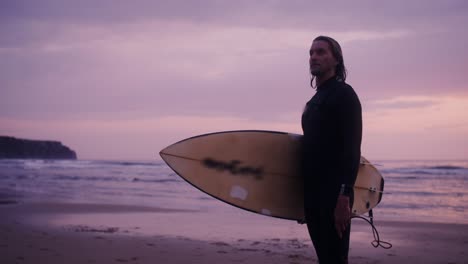 surfer at sunset