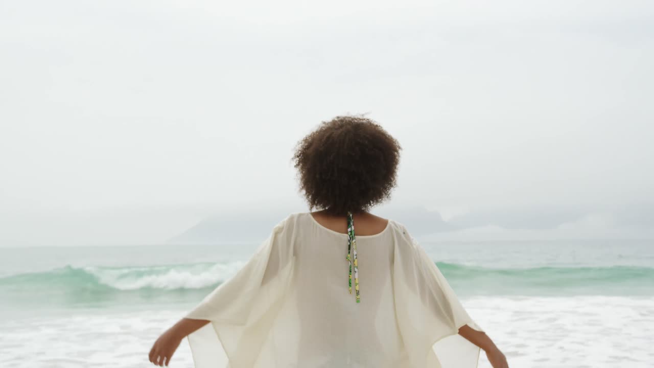 Couple enjoying free time by the sea