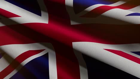 united kingdom (uk) flag - loop animation