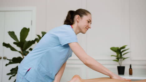 physiotherapist giving a massage