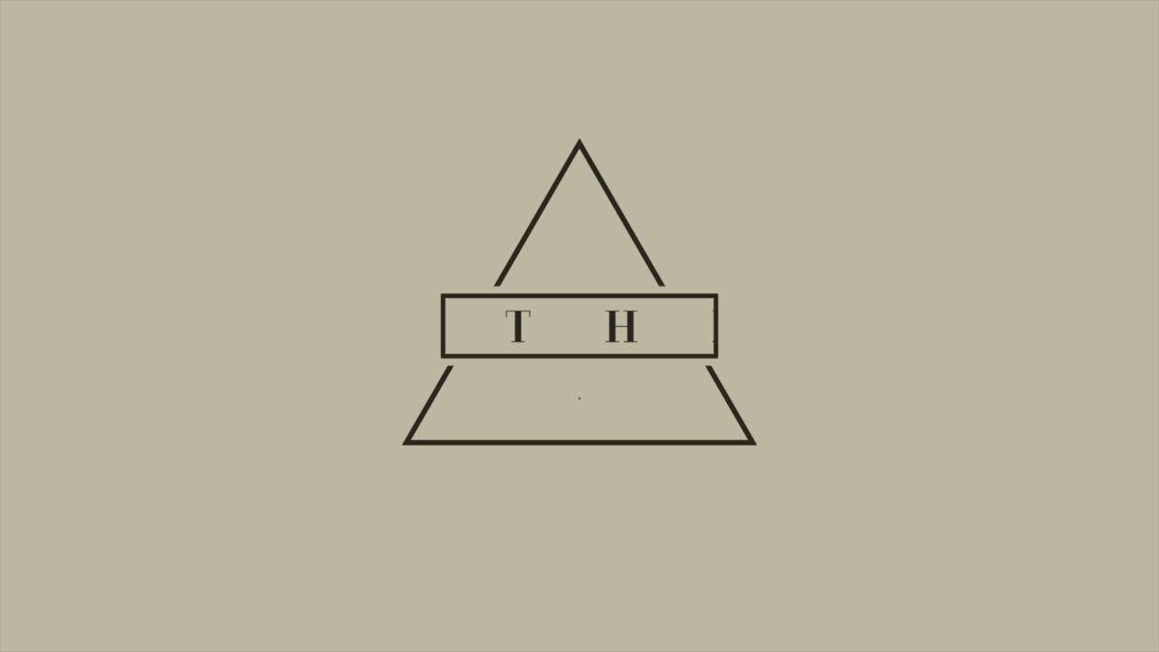 texto retro de feliz cumpleaños con triángulo en gradiente verde