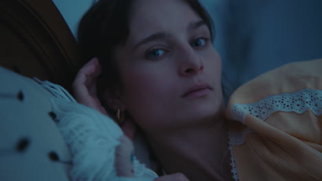 a young woman realises that something is wrong