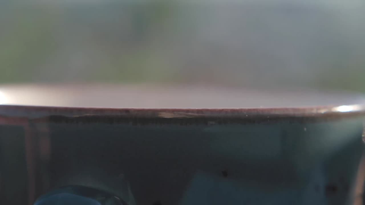 Close up of a coffee mug