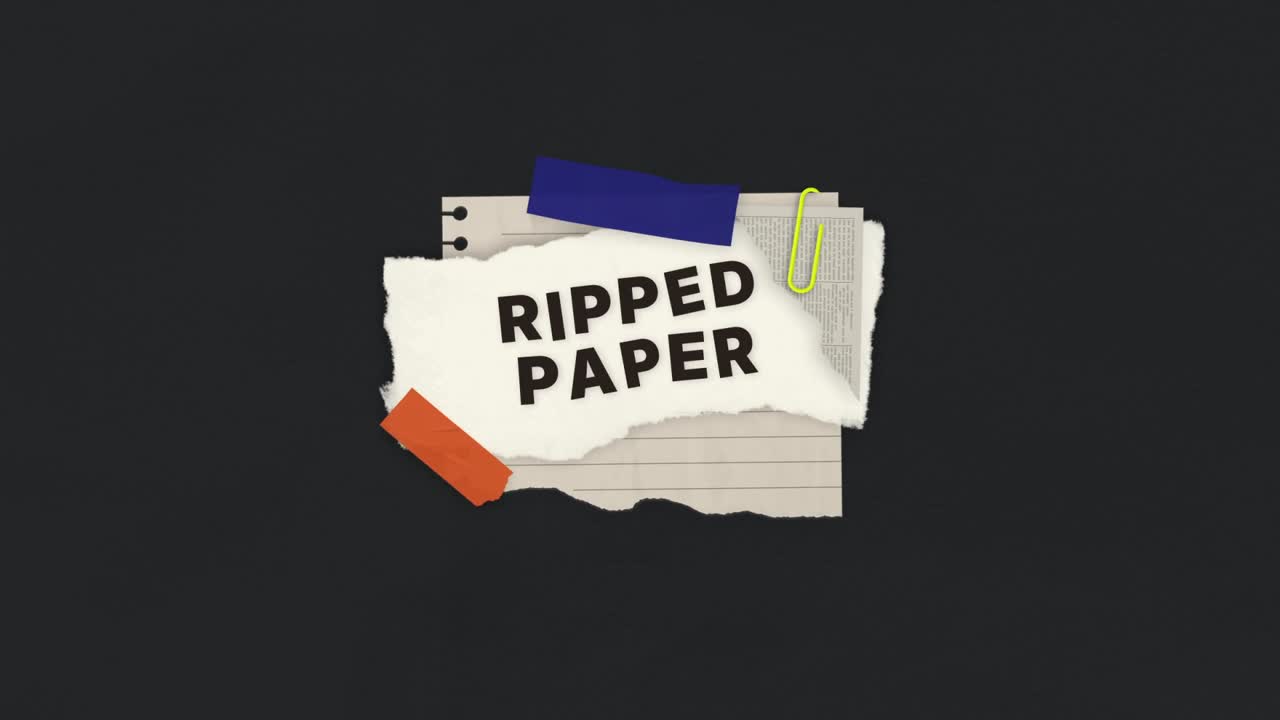 Paper Scotch Tape Lower Third