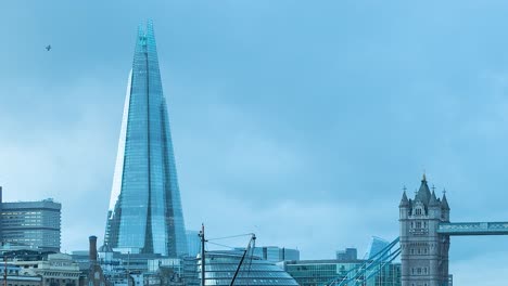 view towards tower bridge from woolwich, london, united kingdom