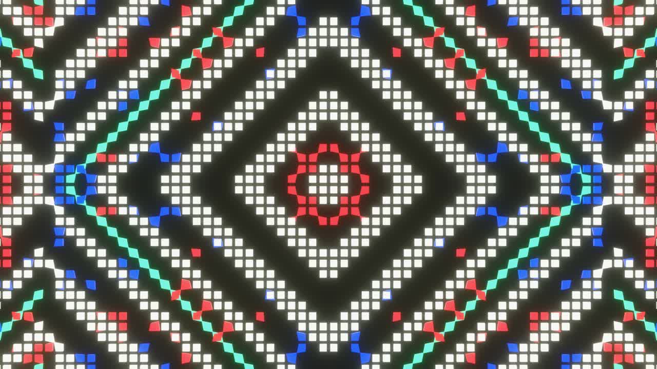 animación en bucle de vj del mosaico de píxeles ver12