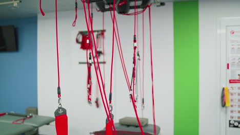 room in physiotherapy clinic. room for physiotherapy with professional modern equipment