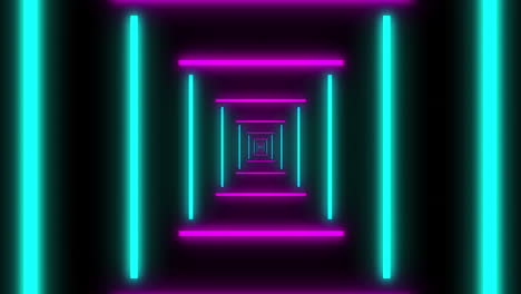 animation of purple and blue neon pattern moving in hypnotic motion on seamless loop