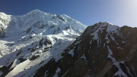 aerial footage, rakaposhi pakistan