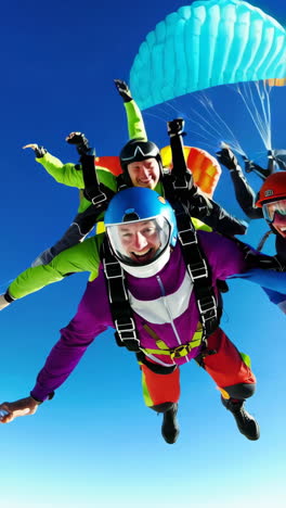 joyful skydiving adventure