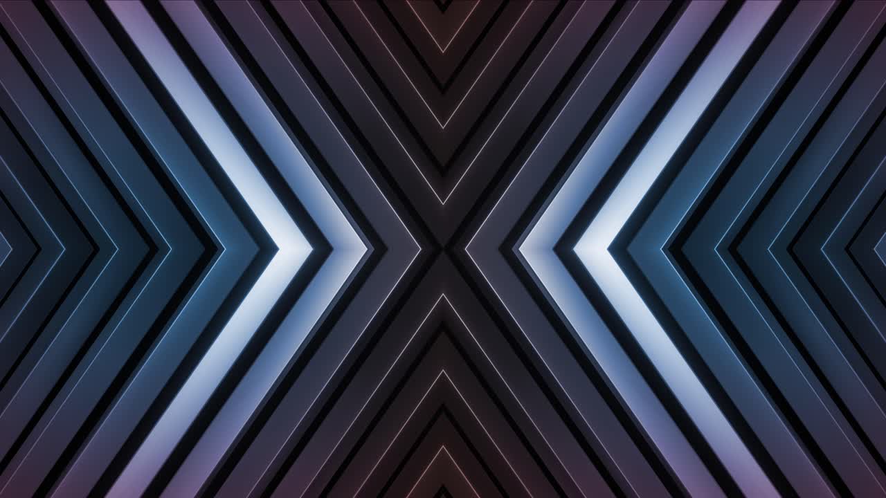 Abstract Geometric Pattern with Arrows and Light