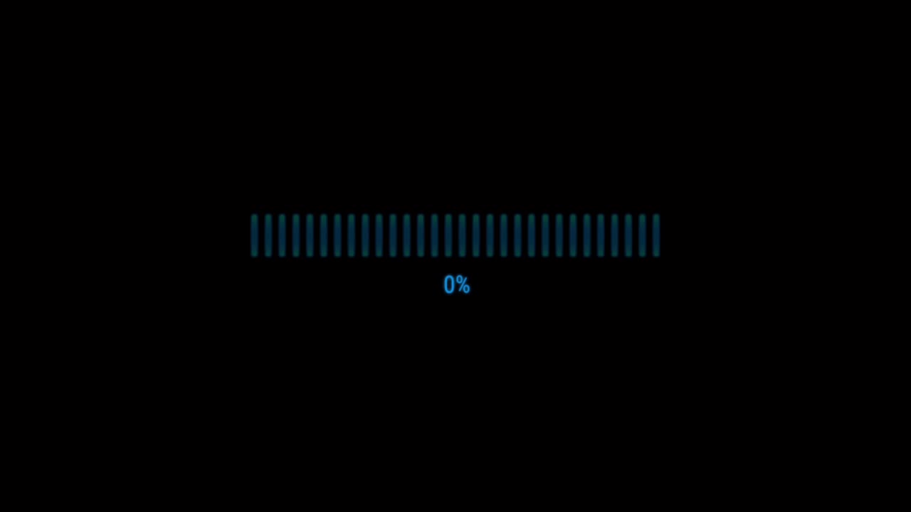 Animation colorful loading bar.