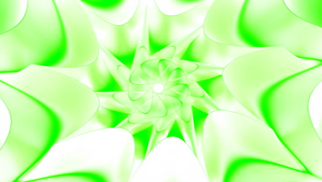 diseño fractal floral verde abstracto